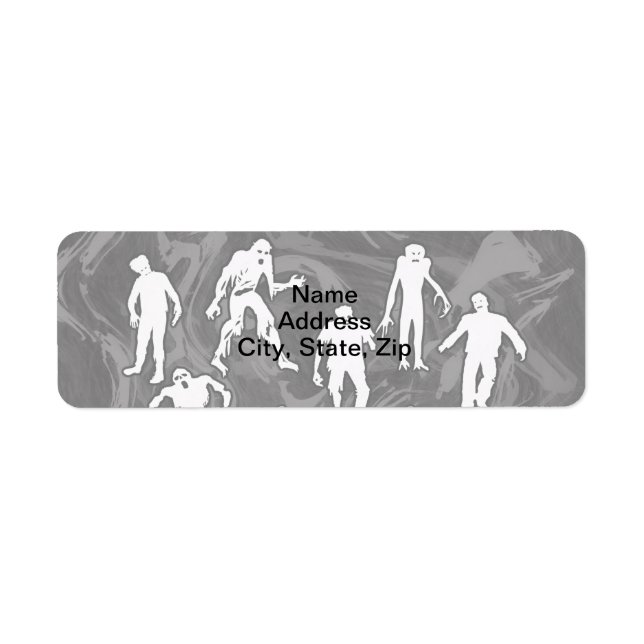ZOMBIES RETURADRESS ETIKETT (Framsidan)