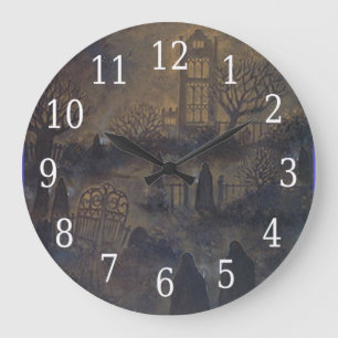 Zombies Round Clock Stor Klocka