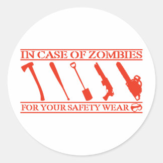 Zombies Runt Klistermärke
