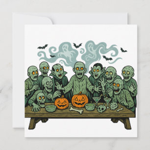 Zombies sista leverantör - Halloween Parody Inbjudningar