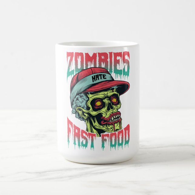 Zombies Snabbmat Mugg | Rolig Skräck Kaffe Kopp  (Center)