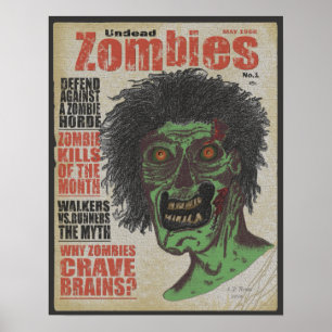 Zombies tidskriftodödan Ver.3 Poster