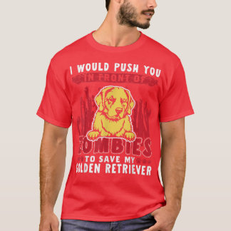 Zombies till Spara min gyden Retriever Funny Hallo T Shirt