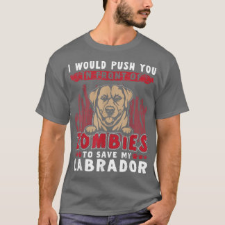 Zombies till Spara My Labrador Funny Halloween Hun T Shirt