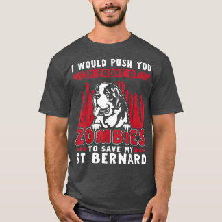 Zombies till Spara My St Bernard Funny Halloween H T Shirt