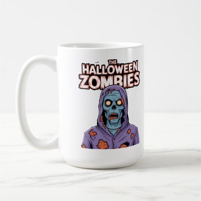 Zombies vid Halloween Mugg (Vänster)