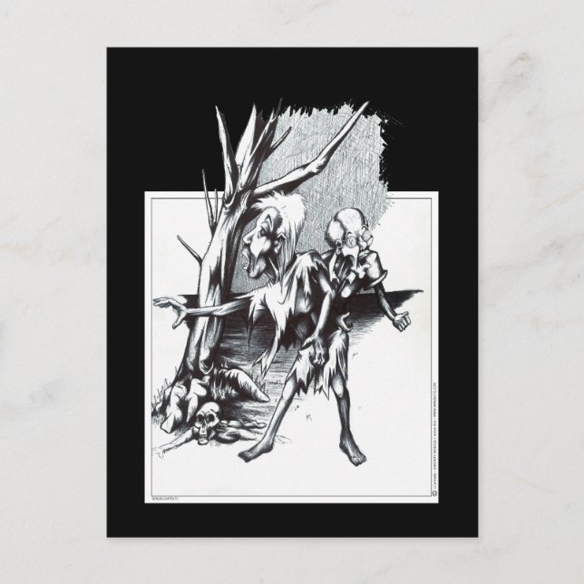 Zombies Vykort (Framsida)