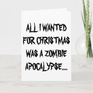 ZombieSanta julkort Helgkort