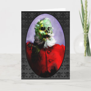 ZombieSanta julkort Helgkort