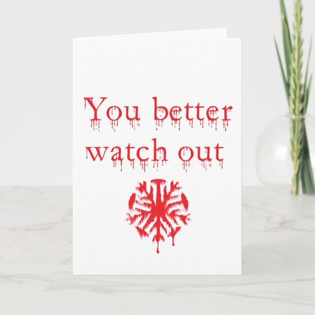 ZombieSanta julkort Helgkort (Framsida)