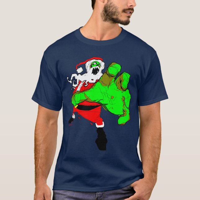 ZombieSanta T-tröja! T-shirt (Framsida)
