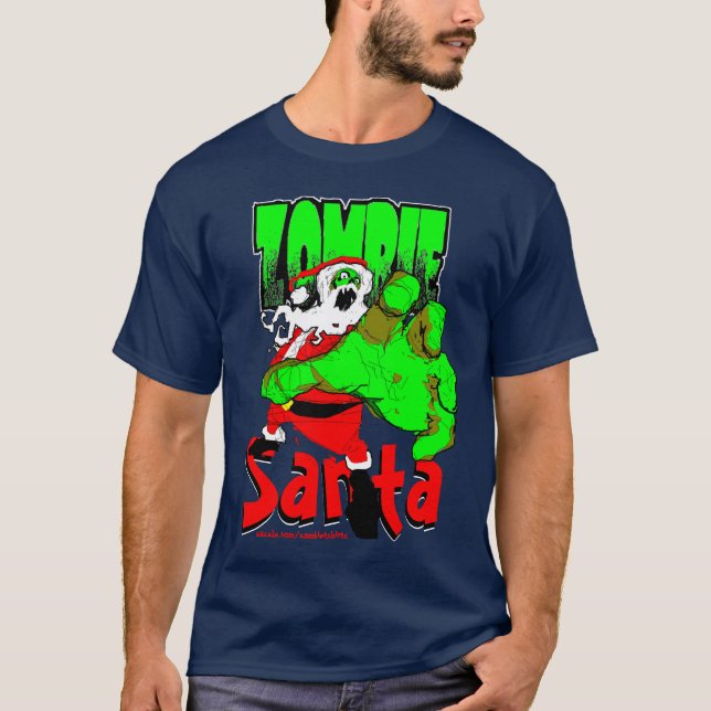 ZombieSanta T-tröja Tee Shirt (Framsida)