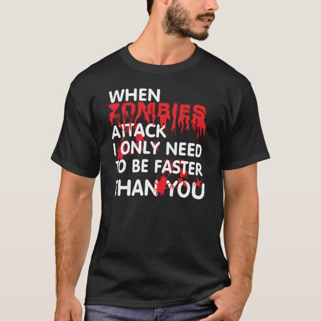 Zombiesattack. T-shirt (Framsida)
