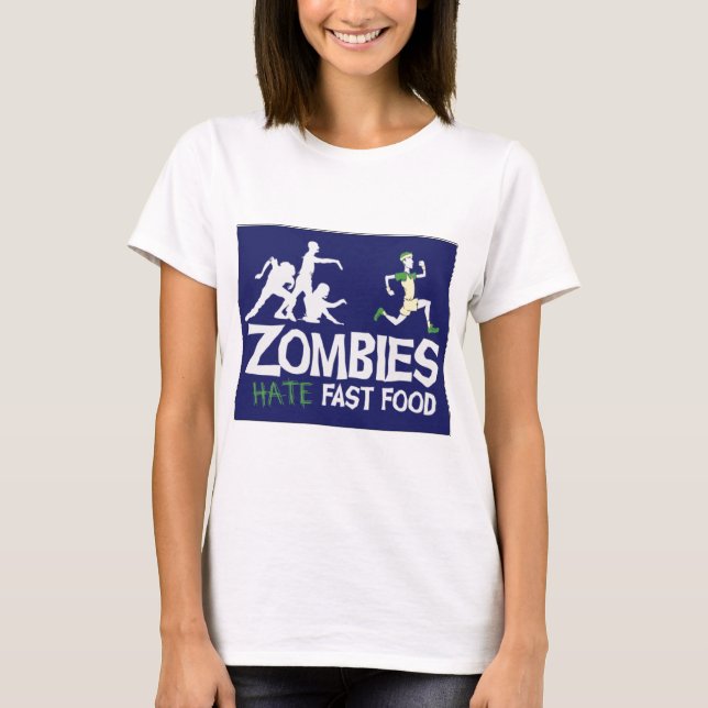 ZombiesHATsnabbmat T-shirt (Framsida)