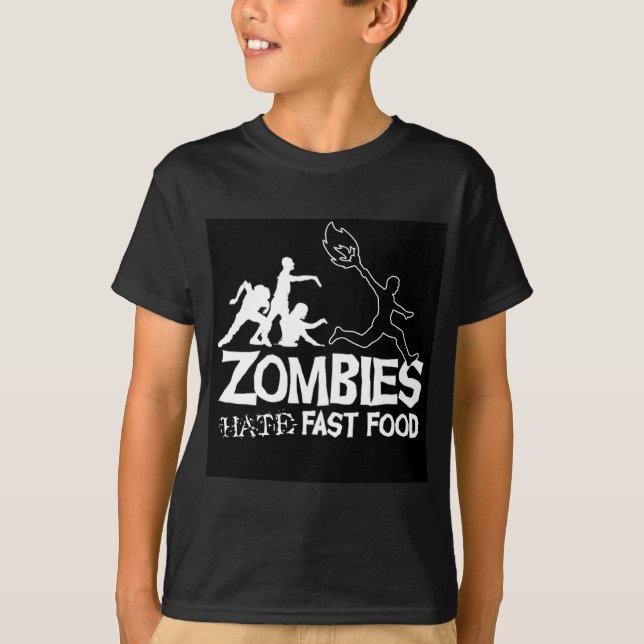 Zombieshatsnabbmat: t-skjorta t-shirt (Framsida)