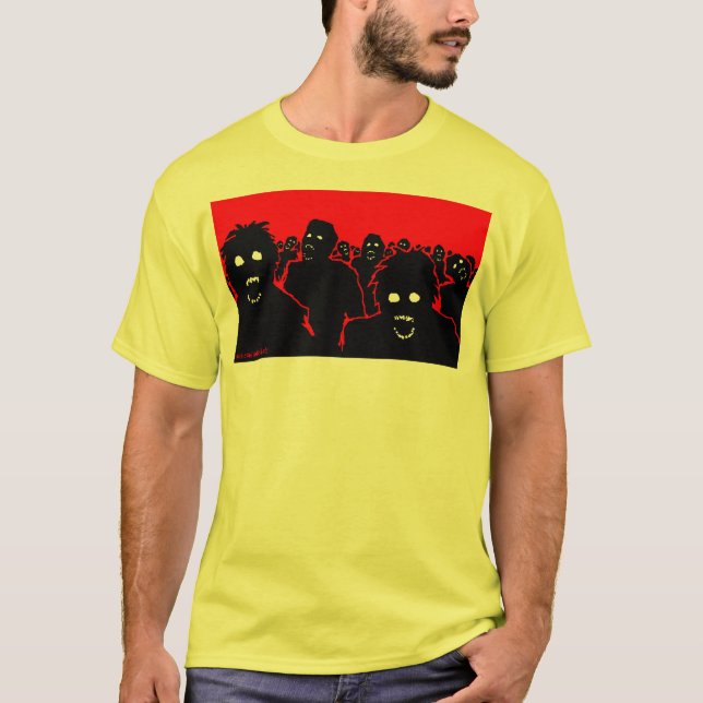 "Zombieskjorta för horden" T Shirt (Framsida)