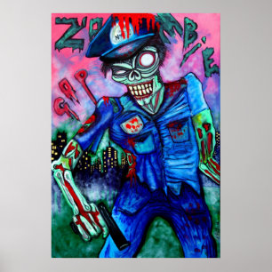 Zombiesnutaffisch Poster