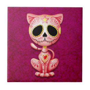 Zombiesockerkattunge, rosa kakelplatta