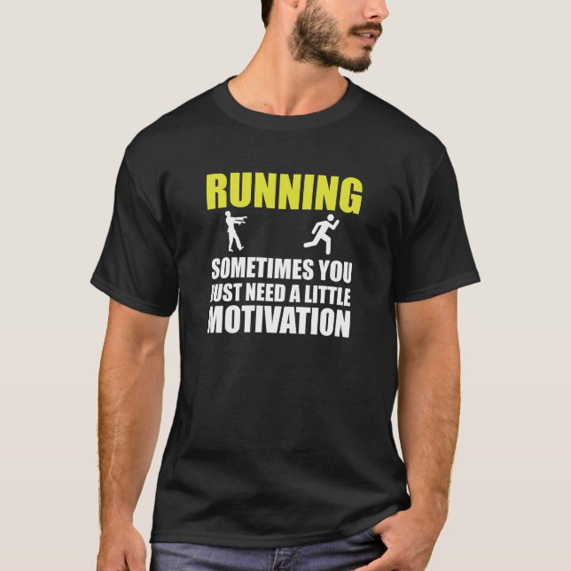 Zombiespringmotivation Tee Shirt (Framsida)