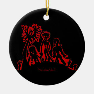 Zombiesresningprydnad Julgransprydnad Keramik