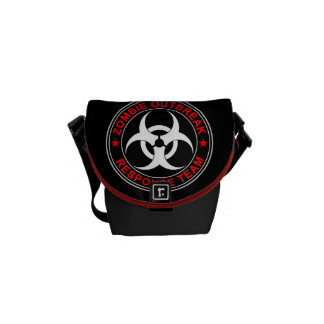 Zombiesvarslag som går Bio fara Messenger Bag
