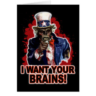 ZombieUncle Sam Hälsningskort