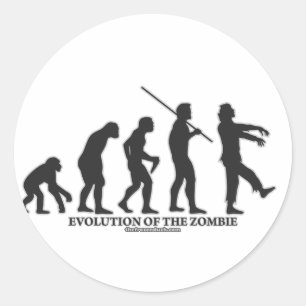 Zombieutvecklingen Runt Klistermärke