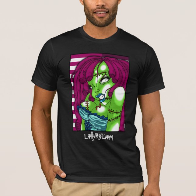 Zombieutvikningsbild T-shirt (Framsida)