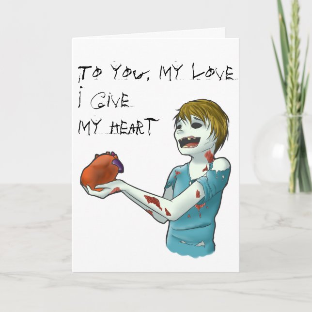Zombievalentines day helgkort (Framsida)