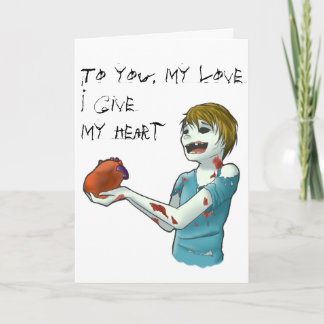 Zombievalentines day helgkort