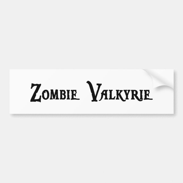ZombieValkyrie bildekal (Framsidan)