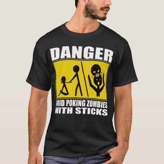 Zombievarning T-shirt (Framsida)