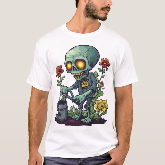 Zombieväxtförälder T Shirt (Framsida)