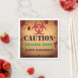Zombievirus Halloweenfest Pappersservett