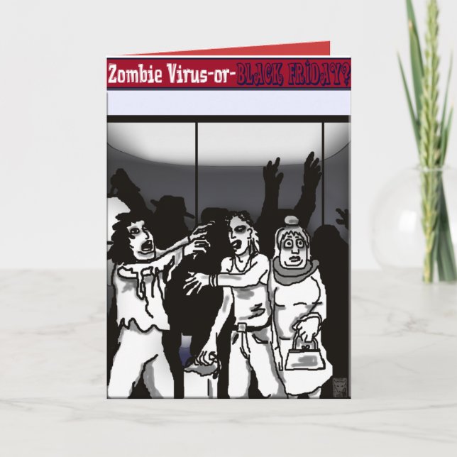 zombievirus? helgkort (Framsida)