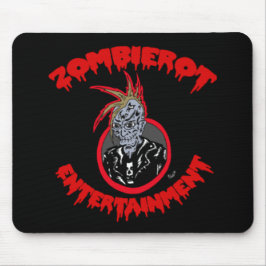 "ZombieXtoph" Zombierot logotyp Mousepad Musmatta