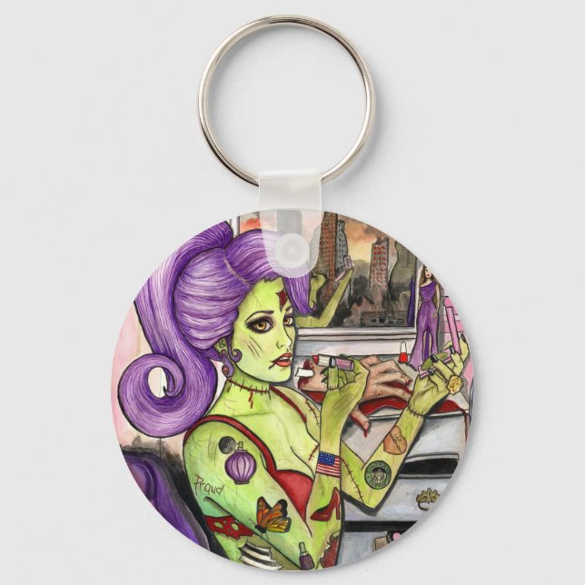 Zombilicious Keychain Nyckelring (Framsida)