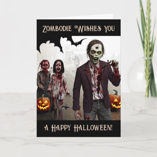 Zombody Önskemål You a Happy halloween Kort (Framsida)