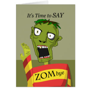 Zombye, underbart hej med Zombie Hälsningskort