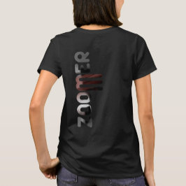 ZOMER Back Print T-Shirt Trend Abstrakt Powdery