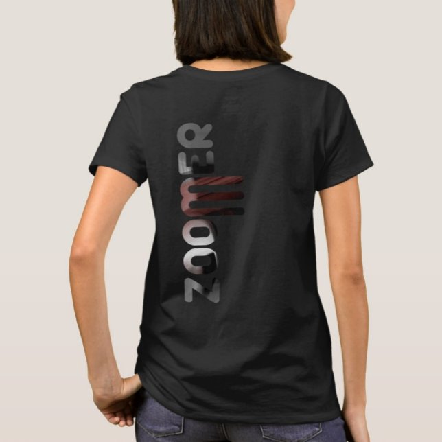 ZOMER Back Print T-Shirt Trend Abstrakt Powdery (Skapare uppladdad)