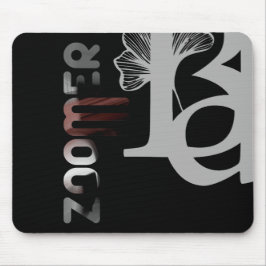 ZOMER Mousepad Trend Abstrakt Art Black Powdery Musmatta