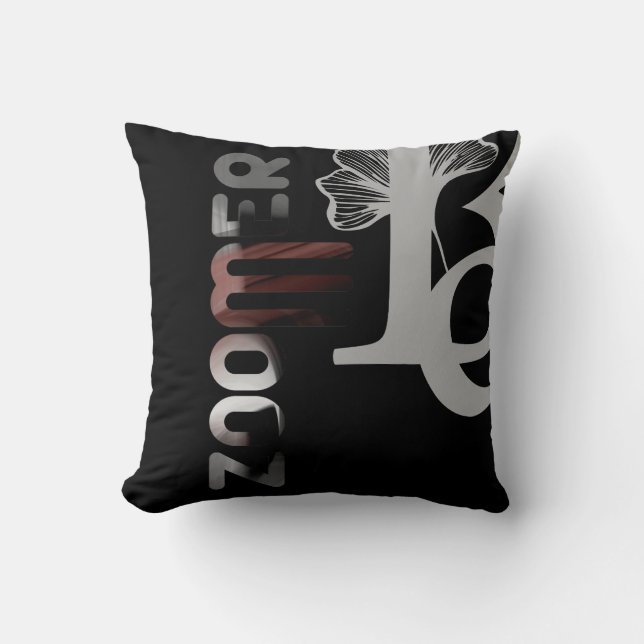 ZOMER Pillow Abstrakt Insida Decor Black Powder Kudde (Framsida)