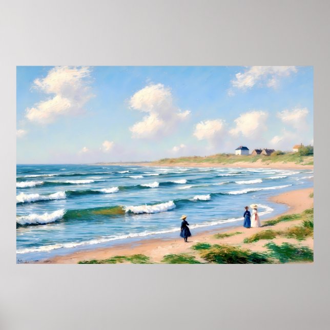 Zomerpicknick aan de Kust Poster (Framsidan)