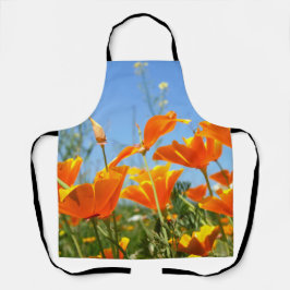 Zomers gevoel van wilde oranje bloemen.