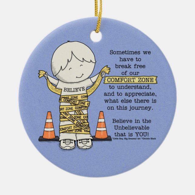 Zon besättning julgransprydnad keramik (Framsidan)