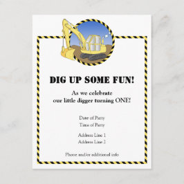 Zon födelsedagsfest inbjudan för konstruktion