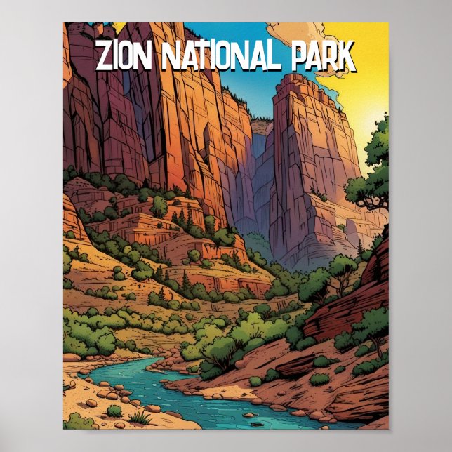 Zon nationalpark poster (Framsidan)