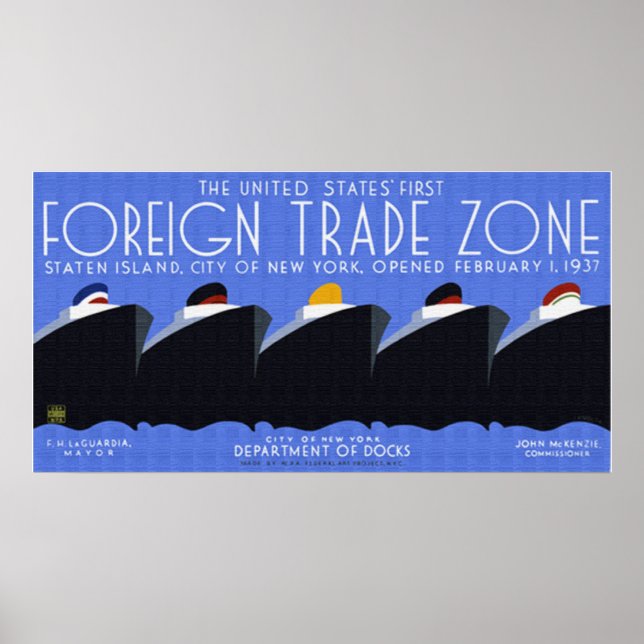 Zon Poster för utrikeshandel (Framsidan)