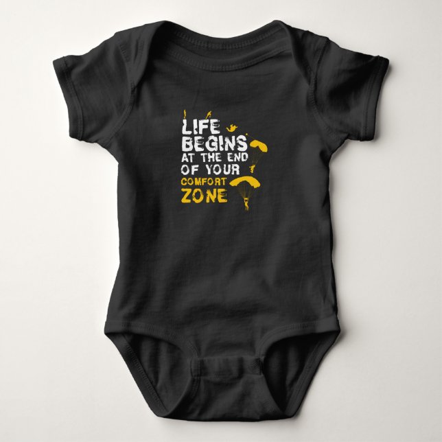 Zon Skydiver för livets första komfort T Shirt (Framsida)